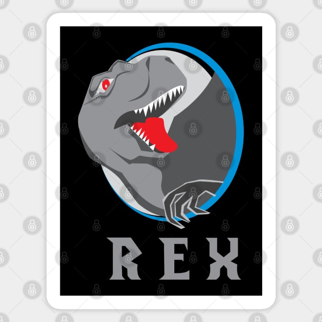 T Rex Character Sticker by Toogoo